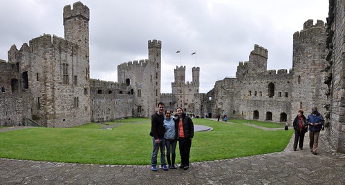 Inside Caernarfon castle
