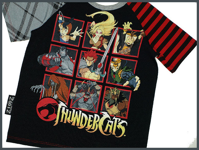 Thundercats HO!! Upcycled Boys Raglan 5/6