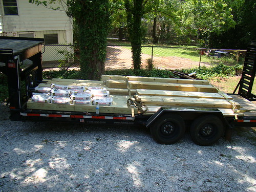 delivery -- wood for the deck!