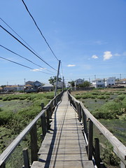 The wooden walkway extension from 12th Road