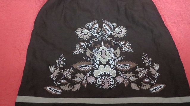 embroidery on skirt
