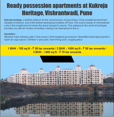 Ready Possession apartments at Kukreja Heritage, Vishrantwadi, Pune by jungle_concrete
