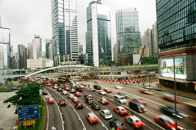 Traffic in Hong Kong