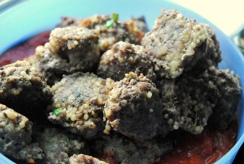 sweet and spicy greek meatballs