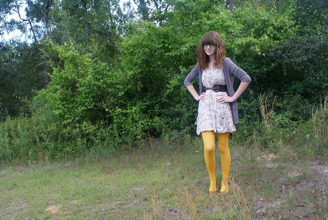 mustard tights two