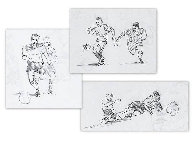Weekend Artifact 14 - Soccer sketches