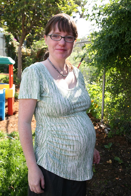 Megan Nielsen Ruched Maternity Top