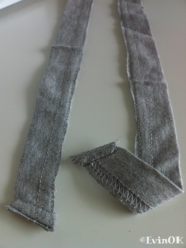 Drawstrings from the hems of each sleeve of the original tee http://springstitches.wordpress.com