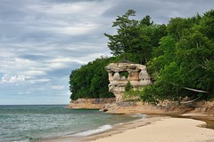"Chapel Rock"  Pictured Rocks National Lakehsore by Michigan Nut