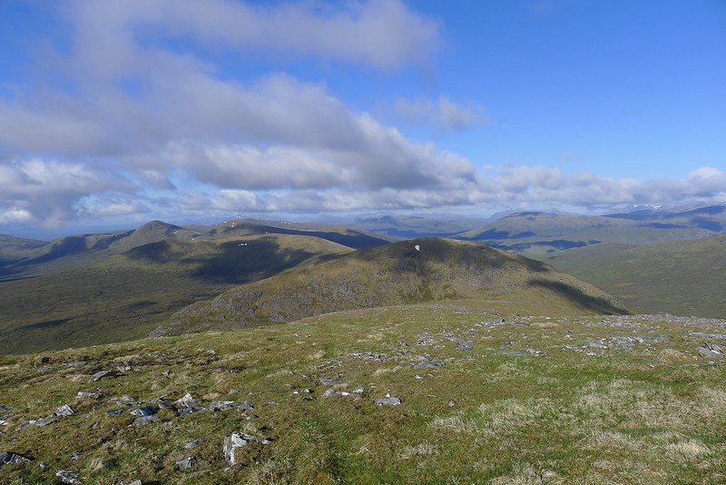 Southwest over Sgor Gaibhre and Carn Dearg
