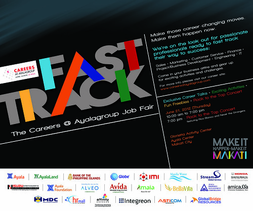 Fast Track: Ayala Group Jobs Fair Poster