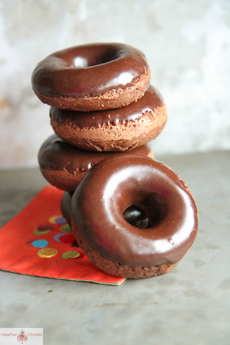 Chocolate and Fresh Mint Donuts