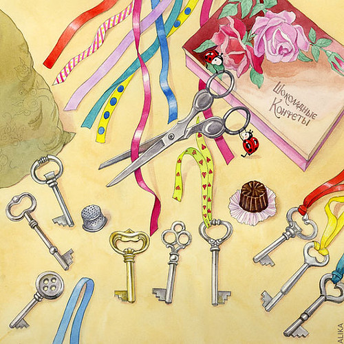 Keys and ribbons by Alika-Rikki