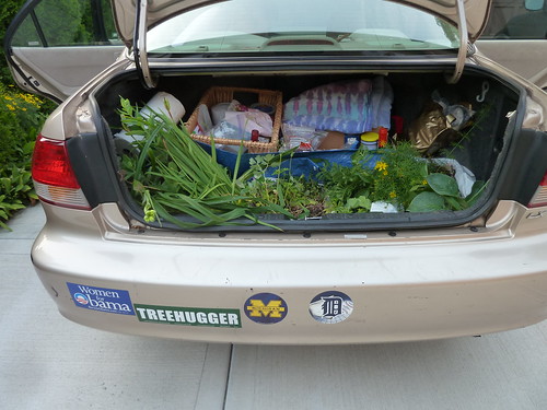 Car's packed - garden included