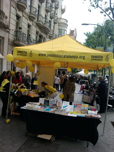Amnesty International Book Stall by simonharrisbcn