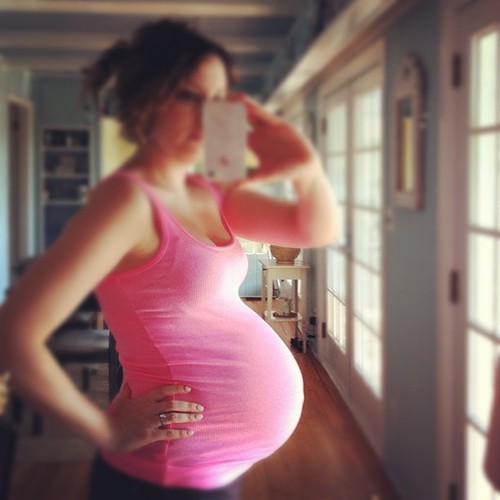 Gigantic twin belly, 25 weeks...