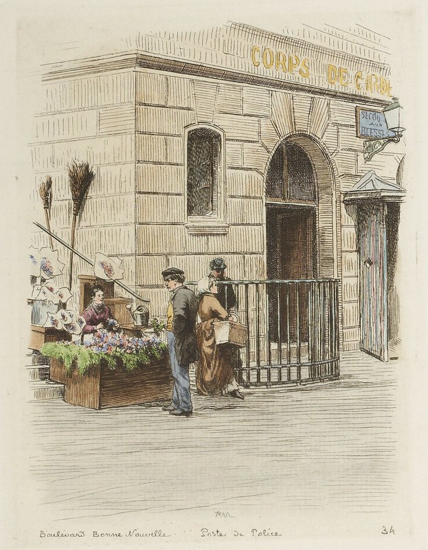Boulevard Bonne Nouvelle - Poste de Police 1877