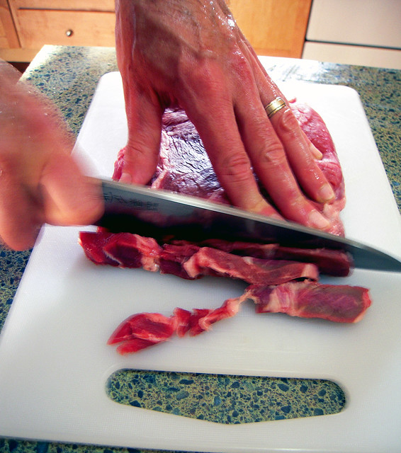 Chopping Steak