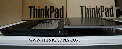 ThinkPads Edge E520 with fully opened screen