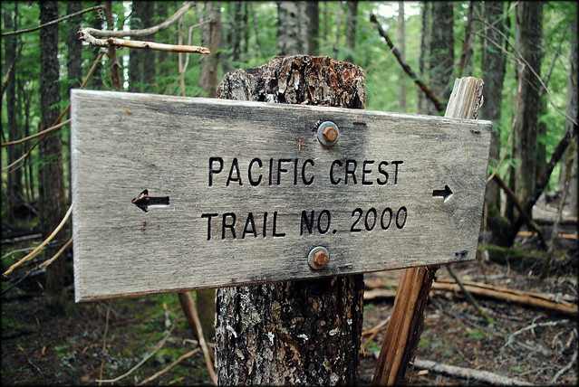 Pacific Crest Trail Sign - Ramona Falls Trail - Mt. Hood