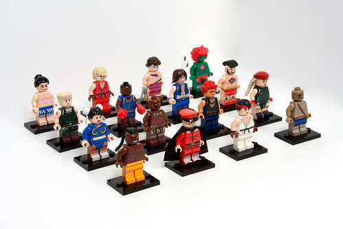 Street Fighter 2 minifigs - complete roster