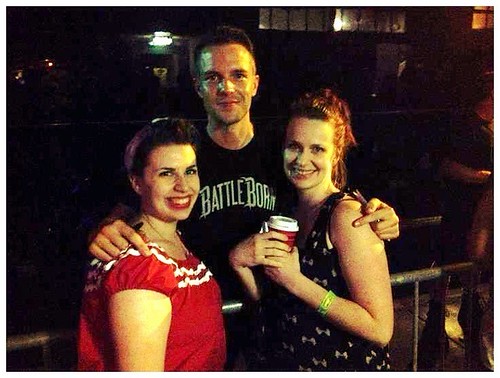 Cassidy and I with Brandon Flowers