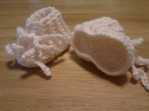 "Frilly Fun" baby booties