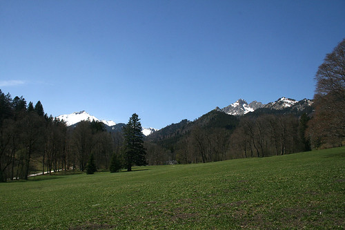 Alpenpanorama - Schloß Linderhof