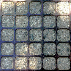 Square Grate (Posterized) by randubnick