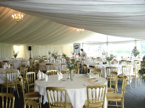 Marquee set up for event