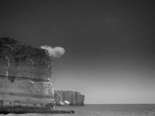 無料写真素材|自然風景|ビーチ・海岸|海|風景ポルトガル|モノクロ