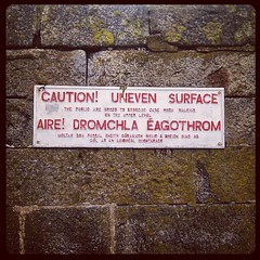 caution! uneven surface, Howth, Ireland