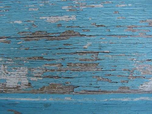 Blue Peeled Paint
