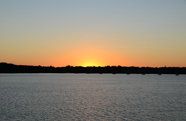 Occoneechee State Park is known for some of the most beautiful sunsets.