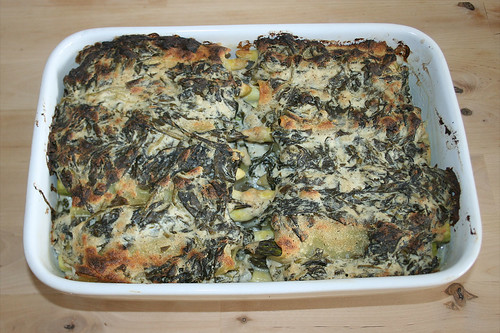33 - Spargel-Cannelloni mit Ziegenfrischkäse & Spinat / Asparagus cannelloni with goat cream cheese & spinach - Fertig