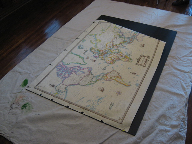 How to frame a large map