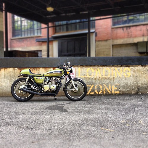 Loading zone #honda #motorcycle #caferacer #cb550 #blur #nofilter #grandrapids by Vic Sultana