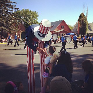 Uncle Sam at Cody Parade