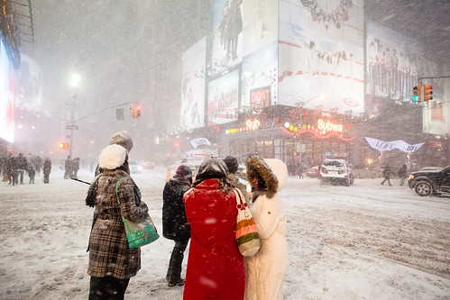 NYC Blizzard 2009, Times Square
