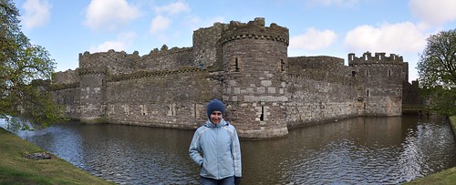 Beaumaris castle and its moat