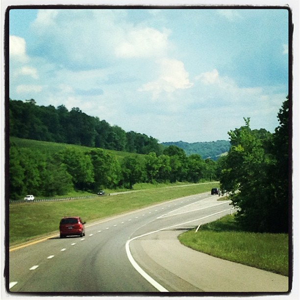 Driving home through the hills of Tennessee