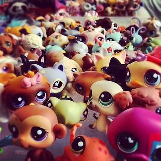 My nieces have more than 300 #littlestpetshop animals. They decided to battle, thanks to help from a certain 13 year old I know.