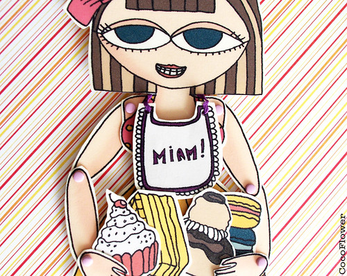Paper doll pastry