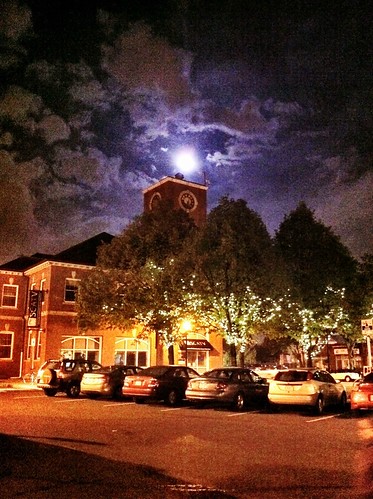 Supermoon 2012 over Union Square, Somerville by BradKellyPhoto