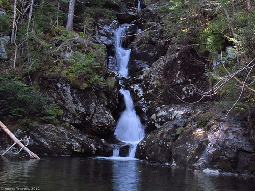 The waterfall at Gem Pool, Ammonoosuc Ravine Trail, White Mountain National Forest, New Hampshire