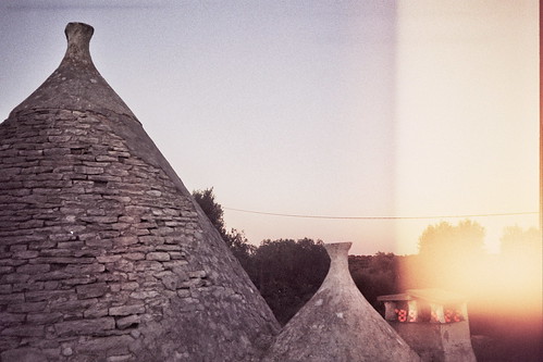 on top of the trulli roof