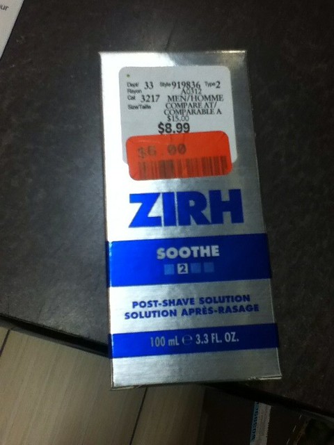 ZIRH Soothe $6