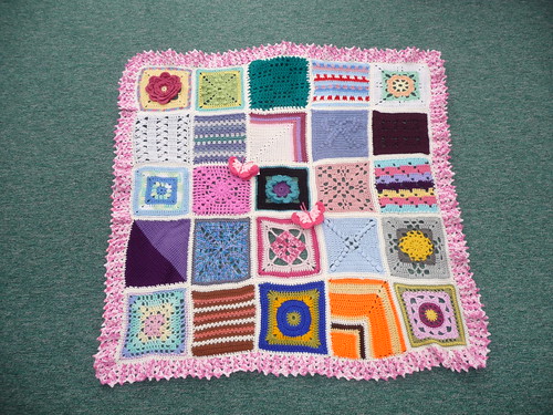 Thanks to everyone that contributed squares for the last Jan Eaton blanket.