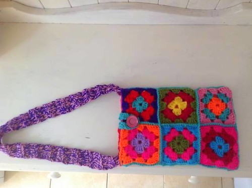 Crochet Shoulder Bag. by Crafty Bags