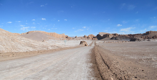 Le désert d'Atacama: el Valle de la Luna et son Amphitéâtre (à droite)